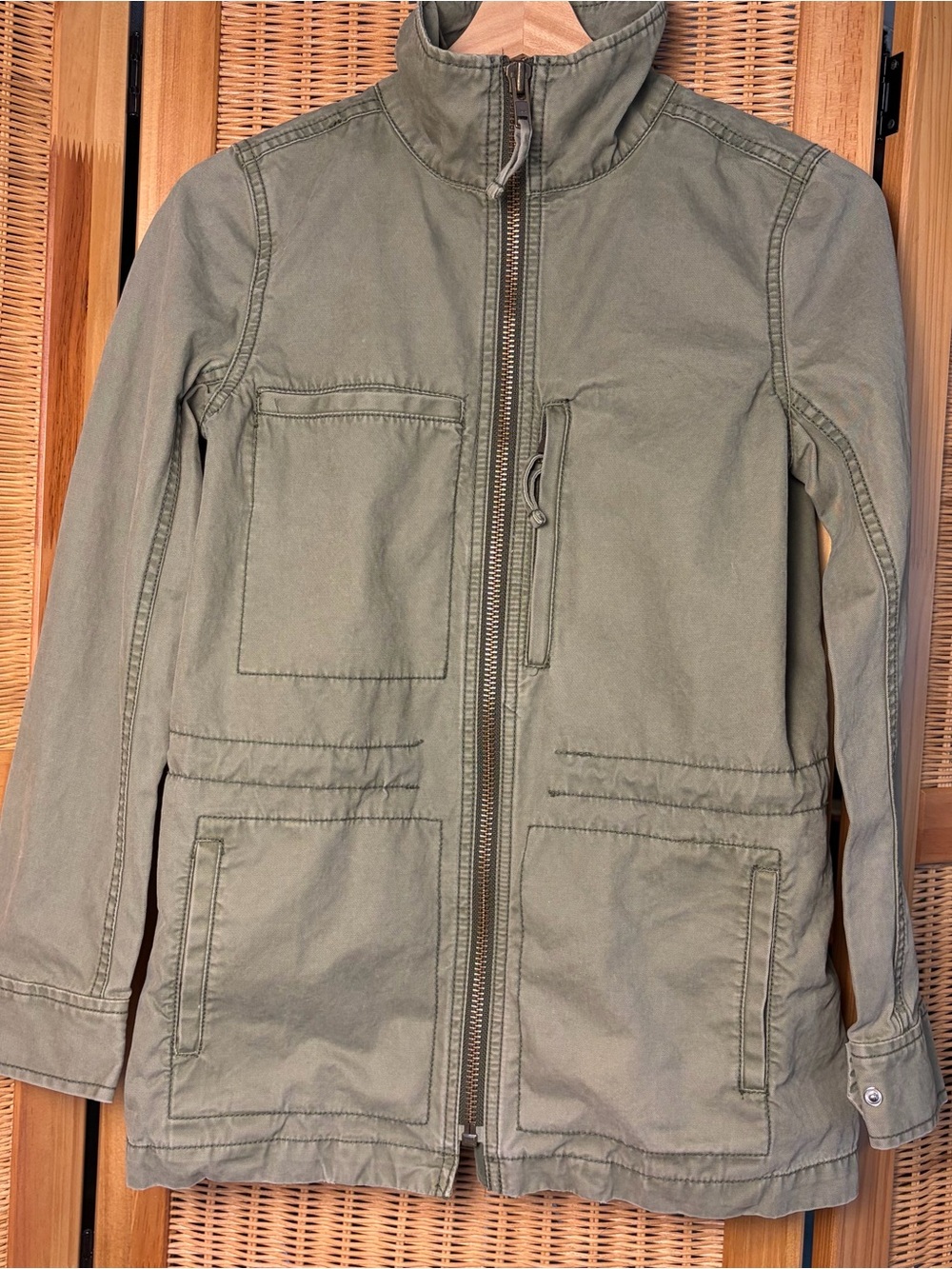 Madewell Olive Green Utility Coat sz XS